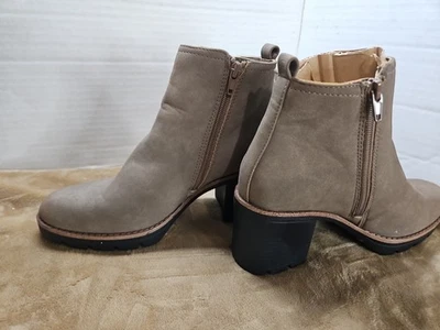 Naturalizer MADALYNN GORE Botines Tacón Bloque Talla 8M Cremallera Tirar Tostado Foto 1 de 4