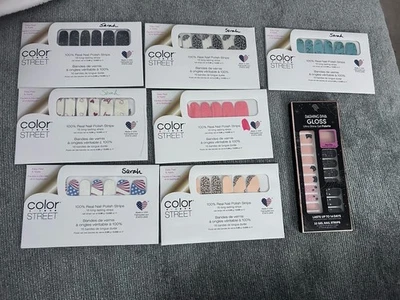 Lote de 8 tiras de esmalte de uñas Color Street variedad Foto 1 de 4