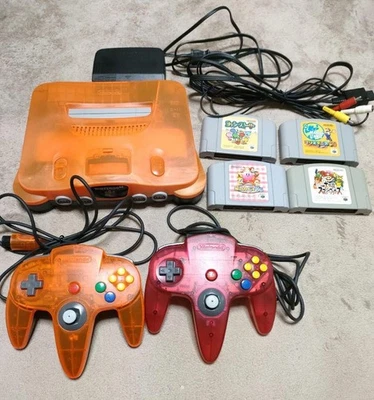 Nintendo 64 N64 Clear Orange Daiei Hawks Limited Edition Konsole Selten Japan - Bild 1 von 4
