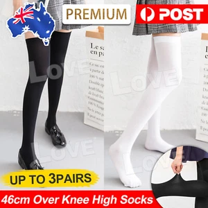 Thigh High Over Knee High Socks Girls Women Long Stockings New Fashion - Picture 1 of 13
