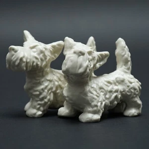 Schaubach Art Groupe De Figurines Highland Terrier Blanc Mat V.AIO - Afbeelding 1 van 8