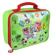 Childrens Lunch Bag Insulated Food Carrier Picnic Green Farm Animals TumTum