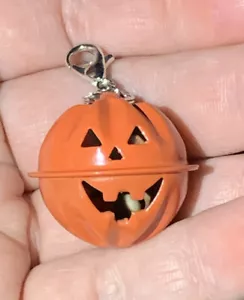 Dije de bola de calabaza de Halloween con cremallera tirón y llavero ¡Clip adicional!¡! - Imagen 1 de 10