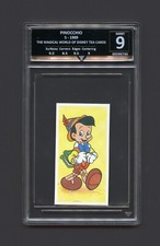 Graded Pinocchio The Magical World Of Disney 1989 Brooke Bond Tea Card Ref197