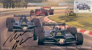 1978 LOTUS-COSWORTH 79 & BRABHAM-ALFA ROMEO F1 Cover signed MICHAEL BLEEKMOLEN - Bild 1 von 1