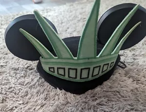 Disney Mickey Mouse Ears Statue Of Liberty Hat Size Youth Rare - Foto 1 di 7