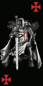 Reusable Multilayer STEP BY STEP airbrush stencil KNIGHT 2 - MYLAR A4 - Picture 1 of 1