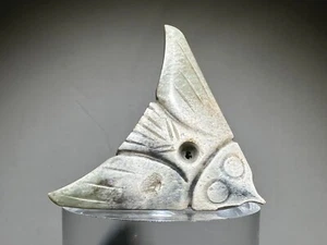 Seltener chinesischer Shang Dy alter Jade geschnitzter Gott Vogel Design "Pei" Anhänger L 5,0 cm - Bild 1 von 15