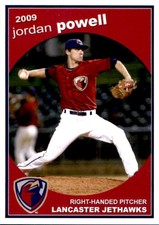 2009 Lancaster JetHawks Grandstand #23 Jordan Powell Danville Illinois IL Card