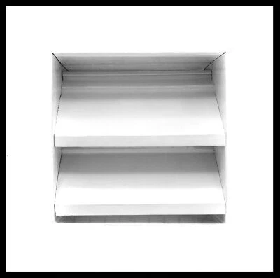 HVAC PREMIUM 24 x 36 aluminum exterior vent for walls/crawlspaces waterproof w/screen white