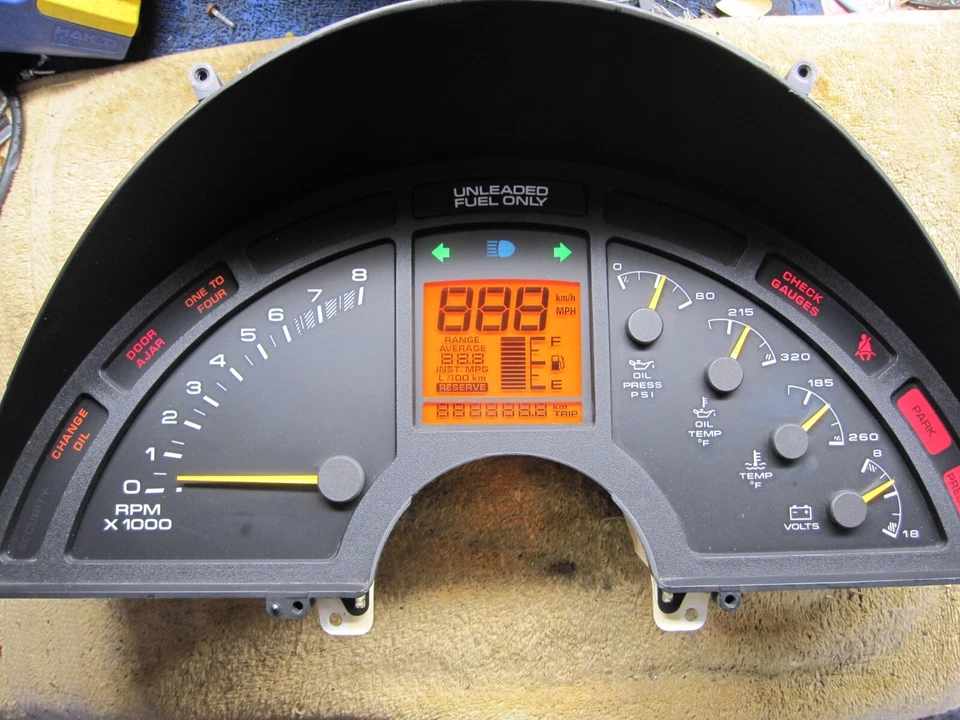 Cuadro de instrumentos Corvette ZR1 Grand Sport tablero con depósito de núcleo LT4 94 95 96 Foto 1 de 1