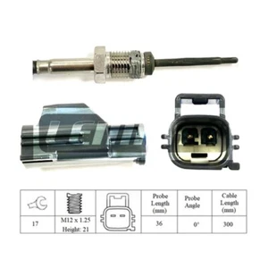 Exhaust Temperature Sensor fits VOLVO V50 545 1.6D Pre Cat 10 to 12 CI 9487184 - Picture 1 of 2