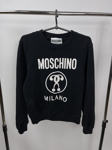 Felpa Moschino Milano taglia 8 (USA) nera grande logo