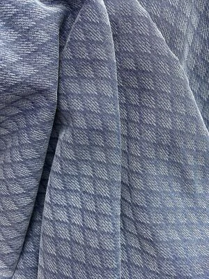 Pure Silk 100% Spun Silk Fabric 50”wide Diamond Jacquard Winter Heavy By Yard - Image 1 of 4