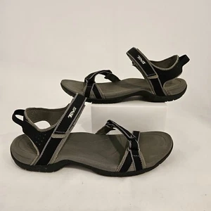 Sandalias deportivas acuáticas Teva Verra para mujer 9 con tiras y punta abierta 1006263 negras - Imagen 1 de 9