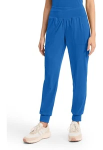 Cherokee Achieve Women's Scrubs 5-Pocket Jogger Petite Pant CK033P ROYN Royal - Picture 1 of 6