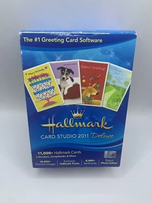 Hallmark Card Studio Deluxe 2011 Greeting #1 Card Software XP Vista 7 Sealed ZC - Image 1 of 4
