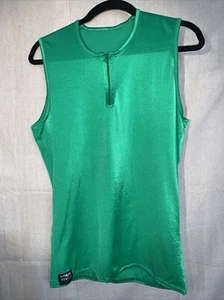 Good Stuff Womens  Kelly Green Sleeveless Round Neck Tank Top Size M Pre-owned - Picture 1 of 9