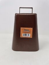 7 Inch Steel Cow Bell with Handle and Antique Copper Finish NEW
