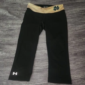 Pantalones capri ajustados Under Armour UA Notre Dame Heat Gear para mujer talla mediana - Imagen 1 de 9