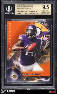 Stefon Diggs RC BGS 9.5: 2015 Topps Platinum Orange Refractor Rookie Gisto POP 2 - Picture 1 of 3