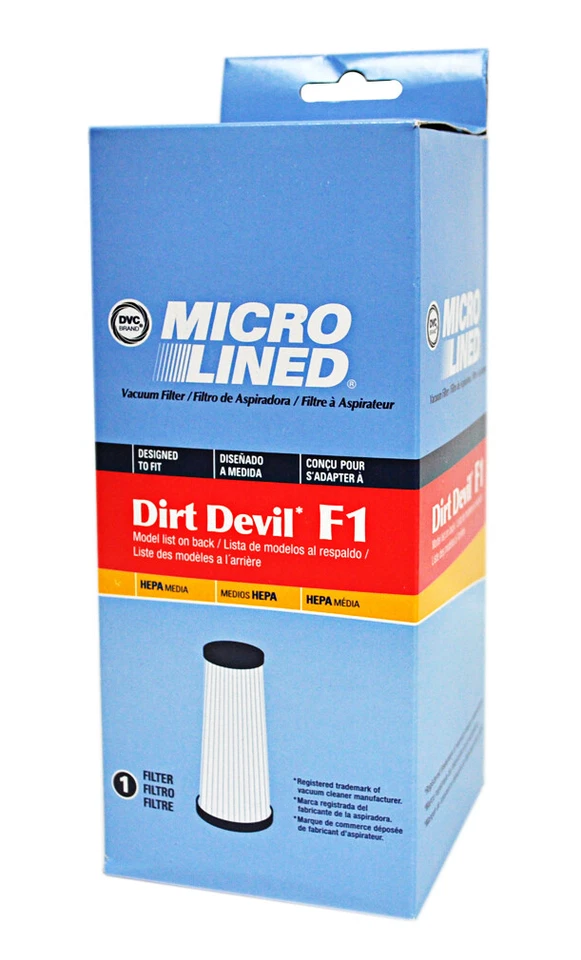 DVC Micro Lined Dirt Devil F1 Cone HEPA Vacuum Filter - Image 1 of 1