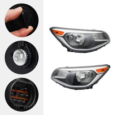 For Kia Soul 2014-2019 Headlights Headlamps Halogen Pair Replacement Left Right Foto 1 de 4
