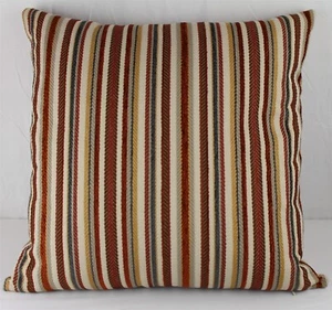 Square Feather Georgia Striped Throw Pillow – Multi-Color – 22”W x 22”H - Picture 1 of 4