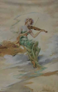 high quality oil painting 100% handpainted on canvas "Music" - Picture 1 of 1