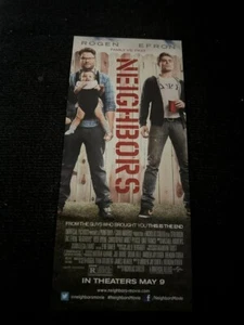 Nachbarn Film Sondervorführung Pass Ticket Stub Seth Rogen Zac Efron - Bild 1 von 2