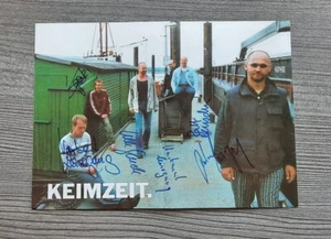 Original signiertes Autogramm – Keimzeit, deutsche Rockband (komplett signiert!) - Bild 1 von 3