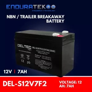 Heavy Duty Deltec 12V 7AH AGM SLA Battery. For NBN, Trailer Breakways and UPS. - Picture 1 of 3