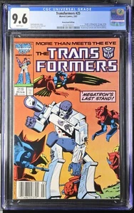 1987 MARVEL TRANSFORMERS #25 NEWSSTAND CGC 9.6 * NEW CASE GRADED ON JAN 2025 * - Picture 1 of 2