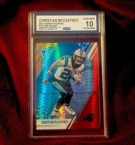 Panini Phoenix 2021 - Christian McCaffrey #18 Fire Burst True Gem como nuevo 10 tarjetas - Imagen 1 de 3