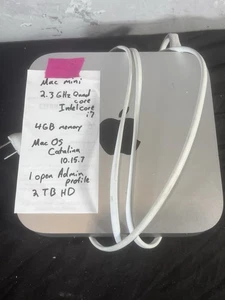 Apple Mac Mini 2012 A1347 Catalina i7 2.3 GHz 16GB Ram  2TB HDD - Picture 1 of 6
