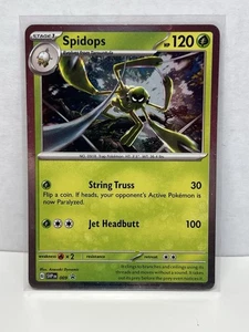 Pokémon TCG Spidops SVP 009 Scarlet & Violet Cosmos Holo Black Star Promo 2023 - Picture 1 of 2