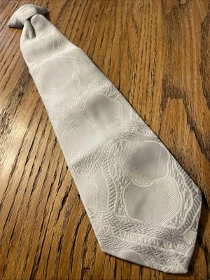 Clip de poliéster real vintage años 60 70 corbata ancha mod disco geométrico Foto 1 de 4