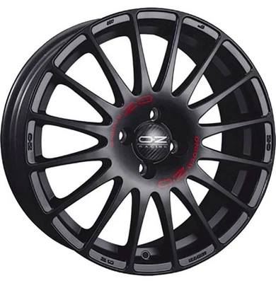 LLANTAS OZ RACING SUPERTURISMO GT PARA PEUGEOT 207 6.5X15 4X108 MATT BLACK RED  - Imagen 1 de 4