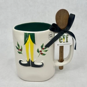 Nuevo Rae Dunn Cerámica Buddy The Elf Algodón Cabeza Ninny Muggins Taza Cuchara - Imagen 1 de 7