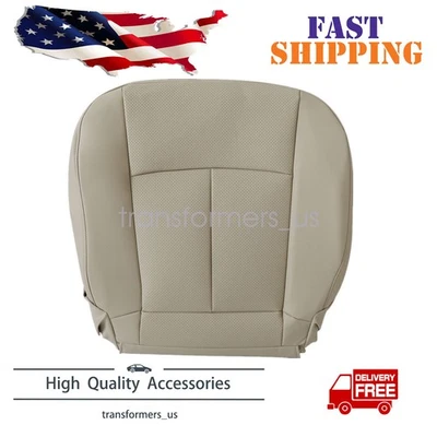 Se adapta a Infiniti FX35 2005 2006 2007 2008 parte inferior del lado del conductor cubierta de asiento de cuero tostado Foto 1 de 4