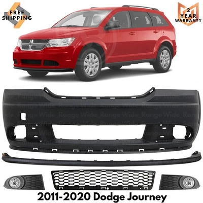 Front Bumper Cover Paintable & Lower Valance Kit For 2011-2020 Dodge Journey Foto 1 de 4