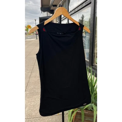 Genuine GUCCI Black Boatneck Cotton Sleeveless Tank Large Top Shirt  - Image 1 of 4