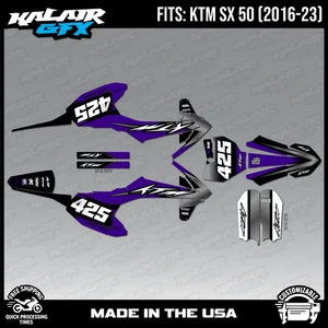 Graphics Kit for KTM 50SX SX50 50 SX (2016-2023) Seize Series - Purple - Picture 1 of 4