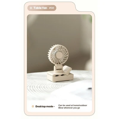 Rechargeable USB Clip On Fan 3 Speed Adjustable with 90 Degree Rotation - Image 1 of 3