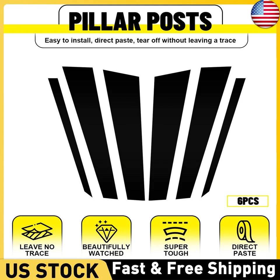 6 piezas postes de pilar puerta ventana moldura para Mercedes Benz ML350 ML550 W164 2006-2011 Foto 1 de 4