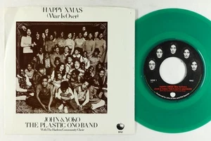 Beatles Picture Sleeve 45 - John & Yoko - Happy Xmas - Apple - green wax! VG+ - Picture 1 of 2