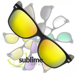 POLARIZED Metallic Yellow Replacement Lenses For Ray Ban RB2132 New Wayfarer 52 - Bild 1 von 4