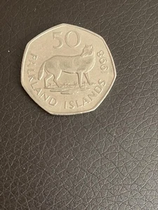 50p coin Falkland Islands(Fox) - Picture 1 of 1