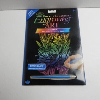 Royal & Langnickel Engraving Rainbow Butterflies & Daisies Art Project New Age 8 - image 1 of 4