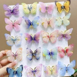 12 Stück Mädchen bunte Schmetterling Haarspangen - süßer Haarschmuck für das tägliche Wea - Bild 1 von 15